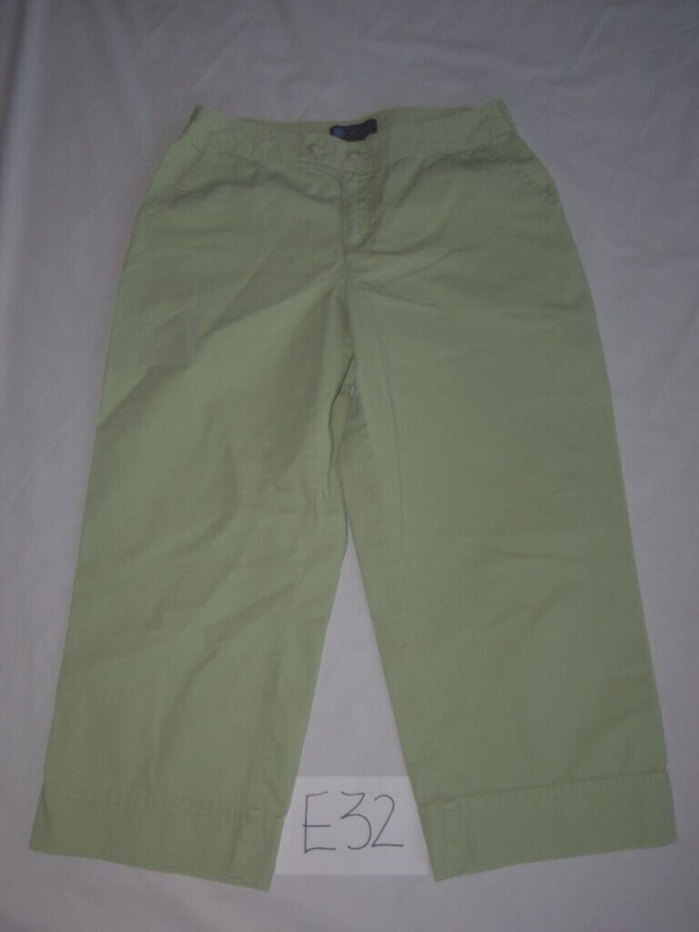 Relativity Capris Pants Size 8 Petite Lime Green Womens -0812E32